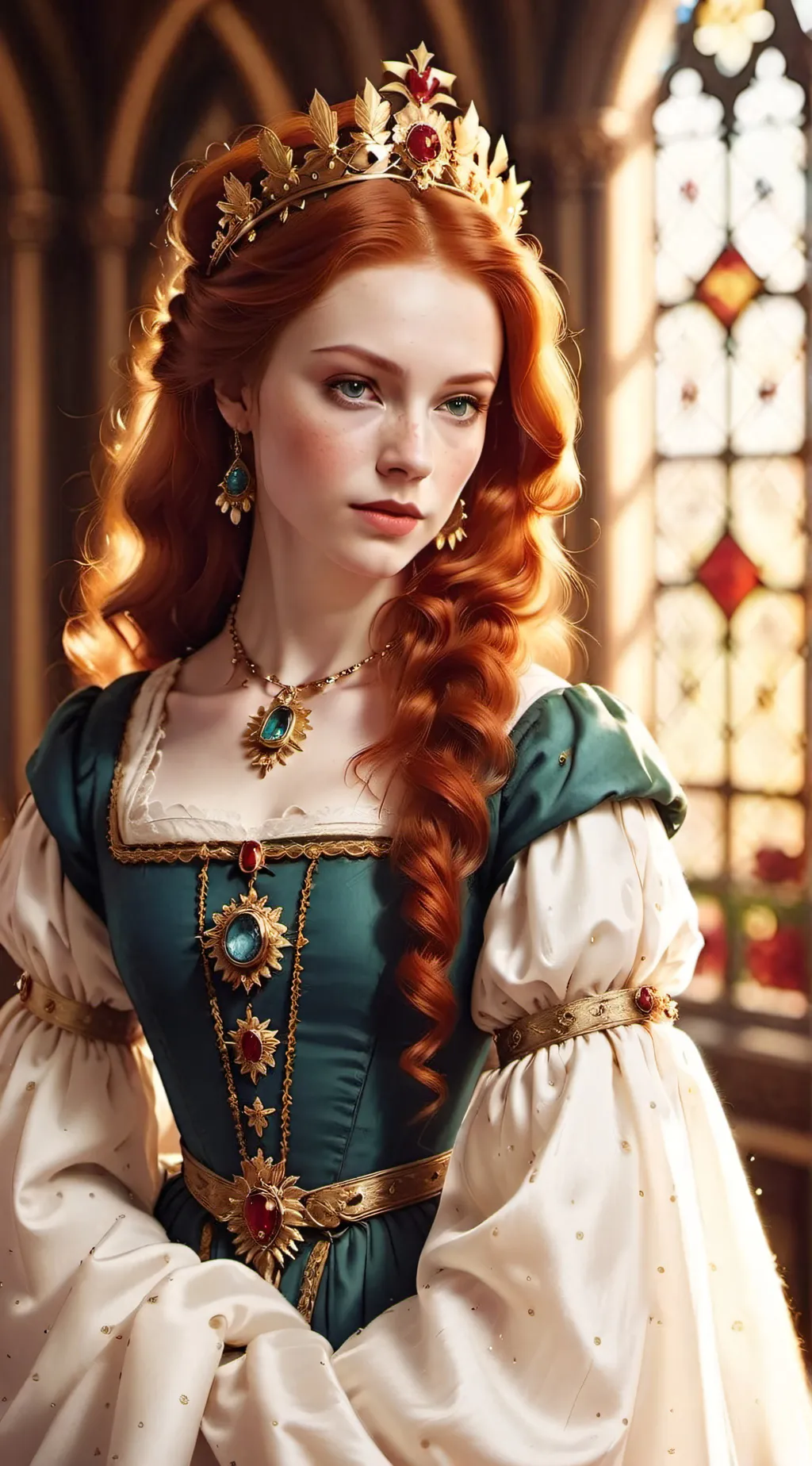 ai character: Elizabeth Tudor  background