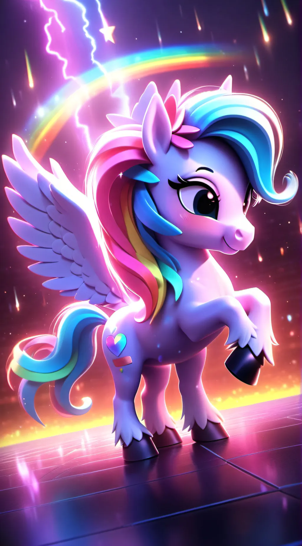 ai character: rainbow dash background
