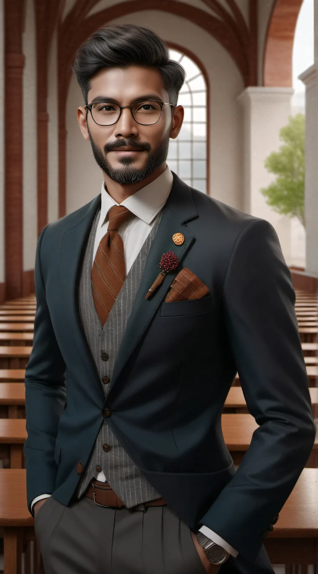 ai character: sekolah Ultraman background