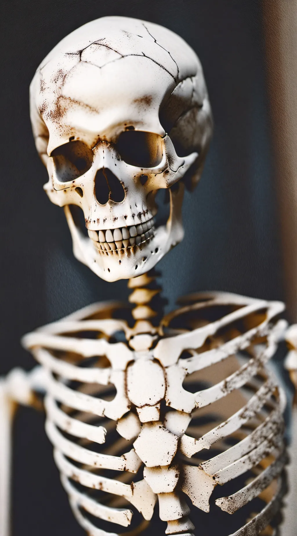 ai character: skeleton background