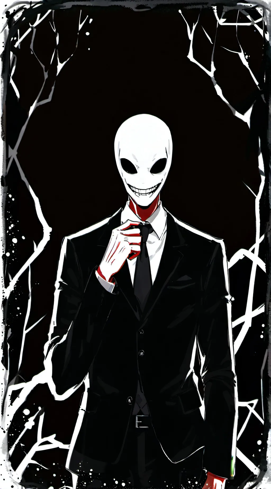 ai character: slenderman  background