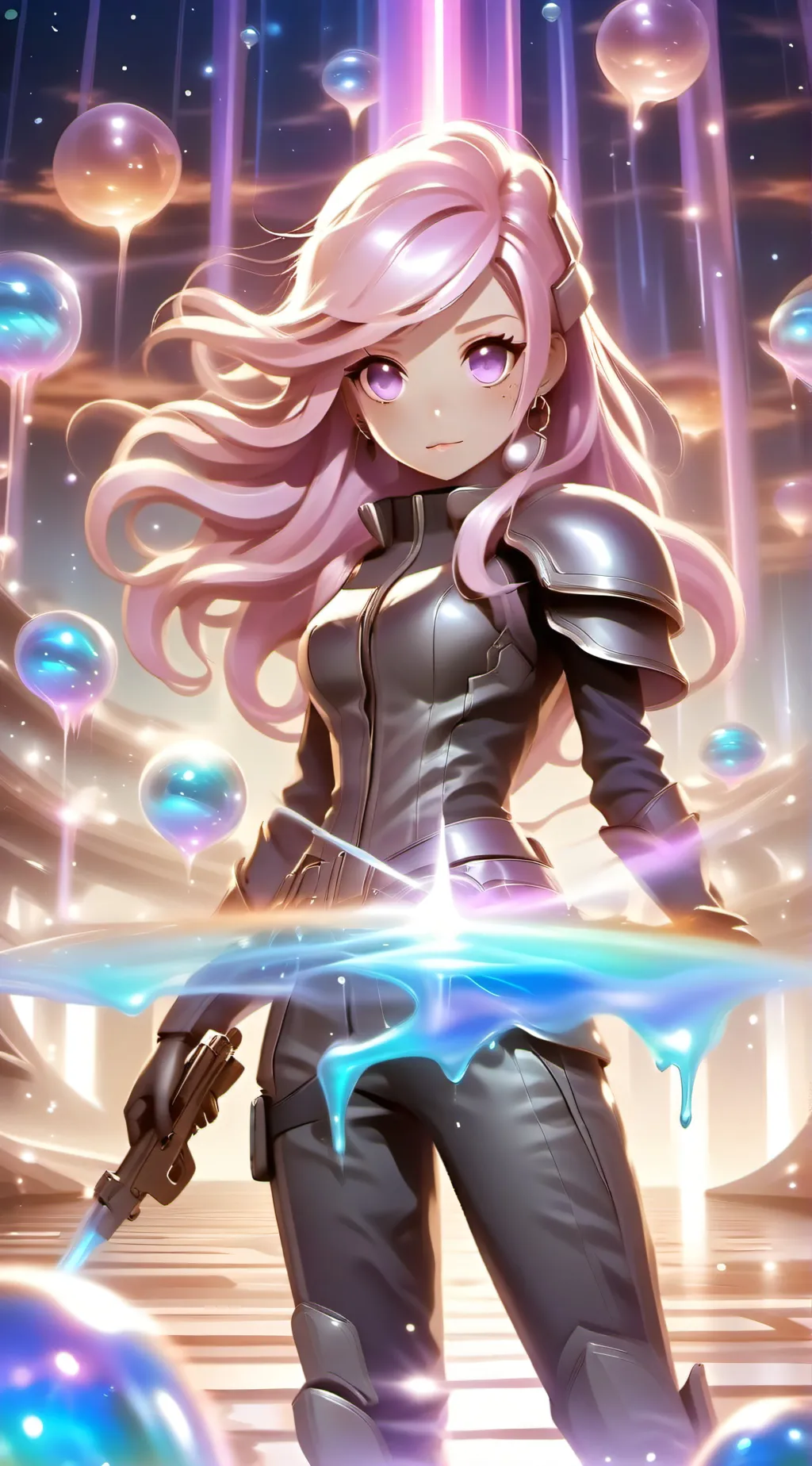 ai character: pink goo background