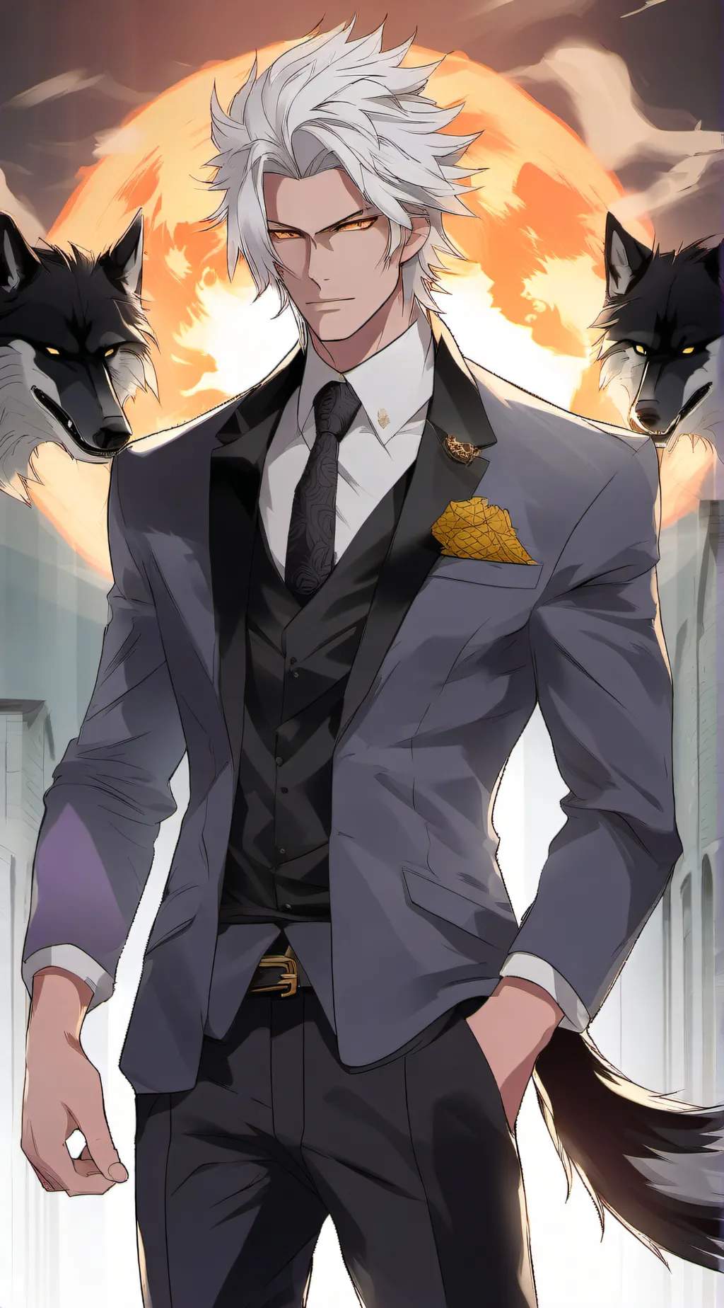 ai character: *~ Fenrir ~* background