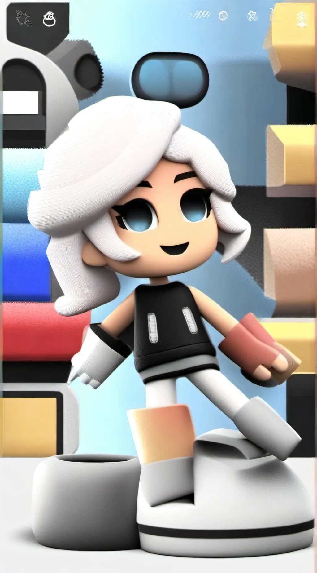 ai character: Name unbelievable. background