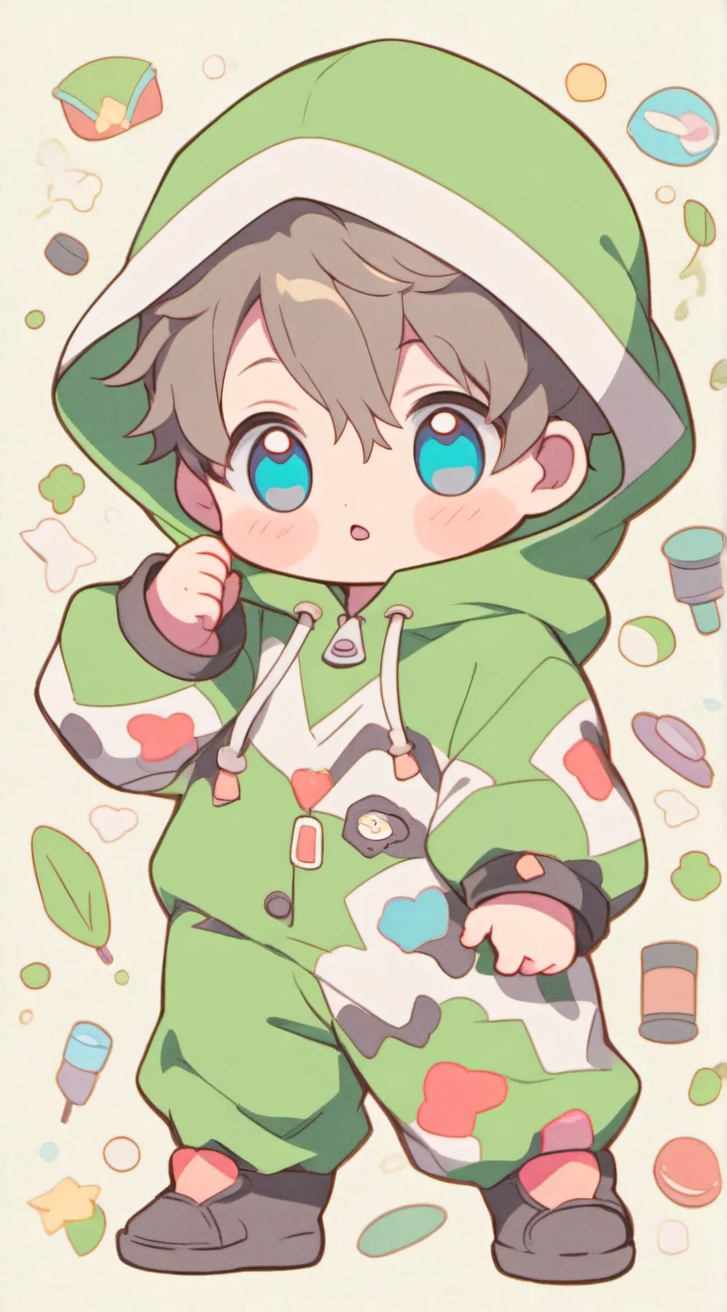 ai character: Baby cute background