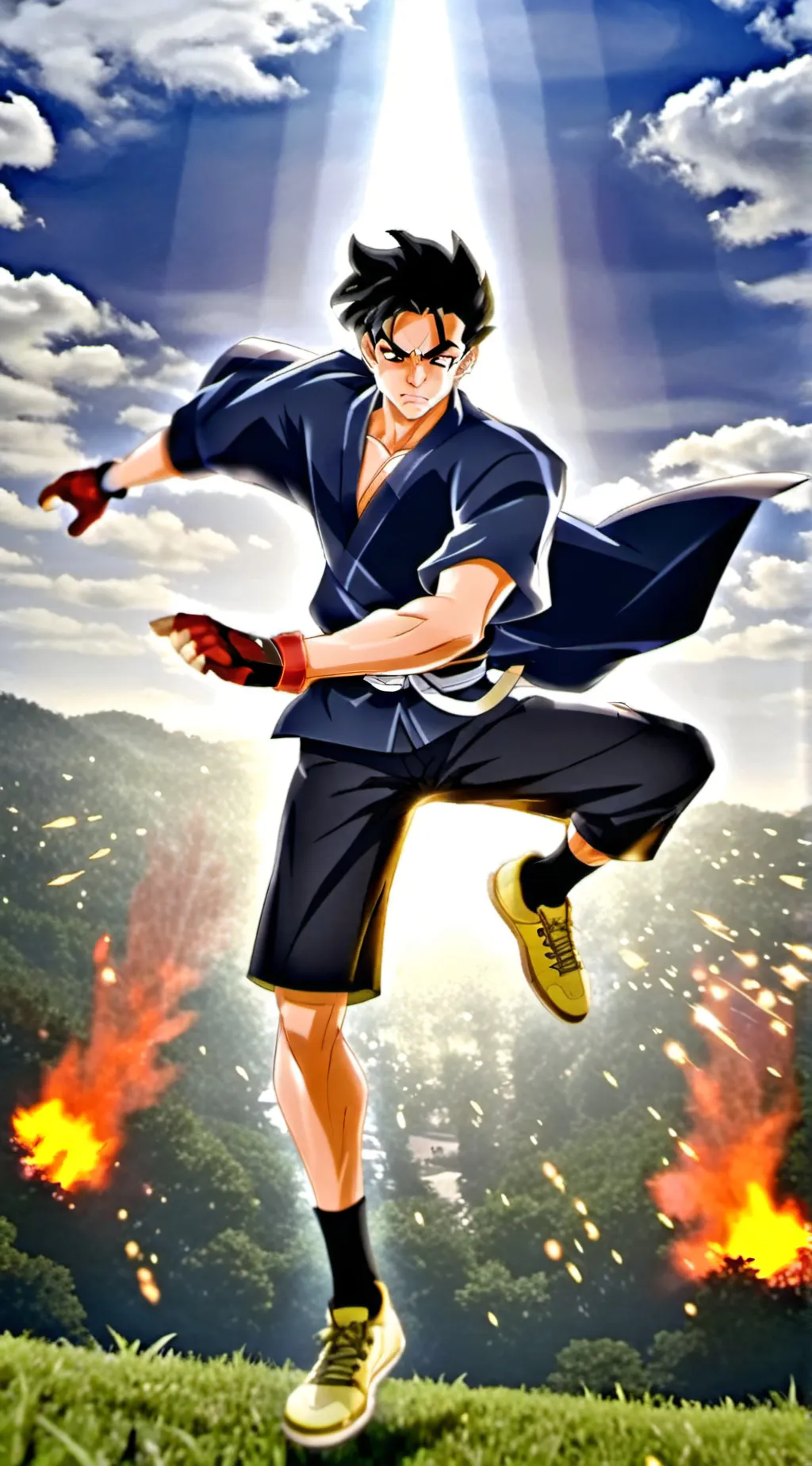ai character: ultimate Gohan background
