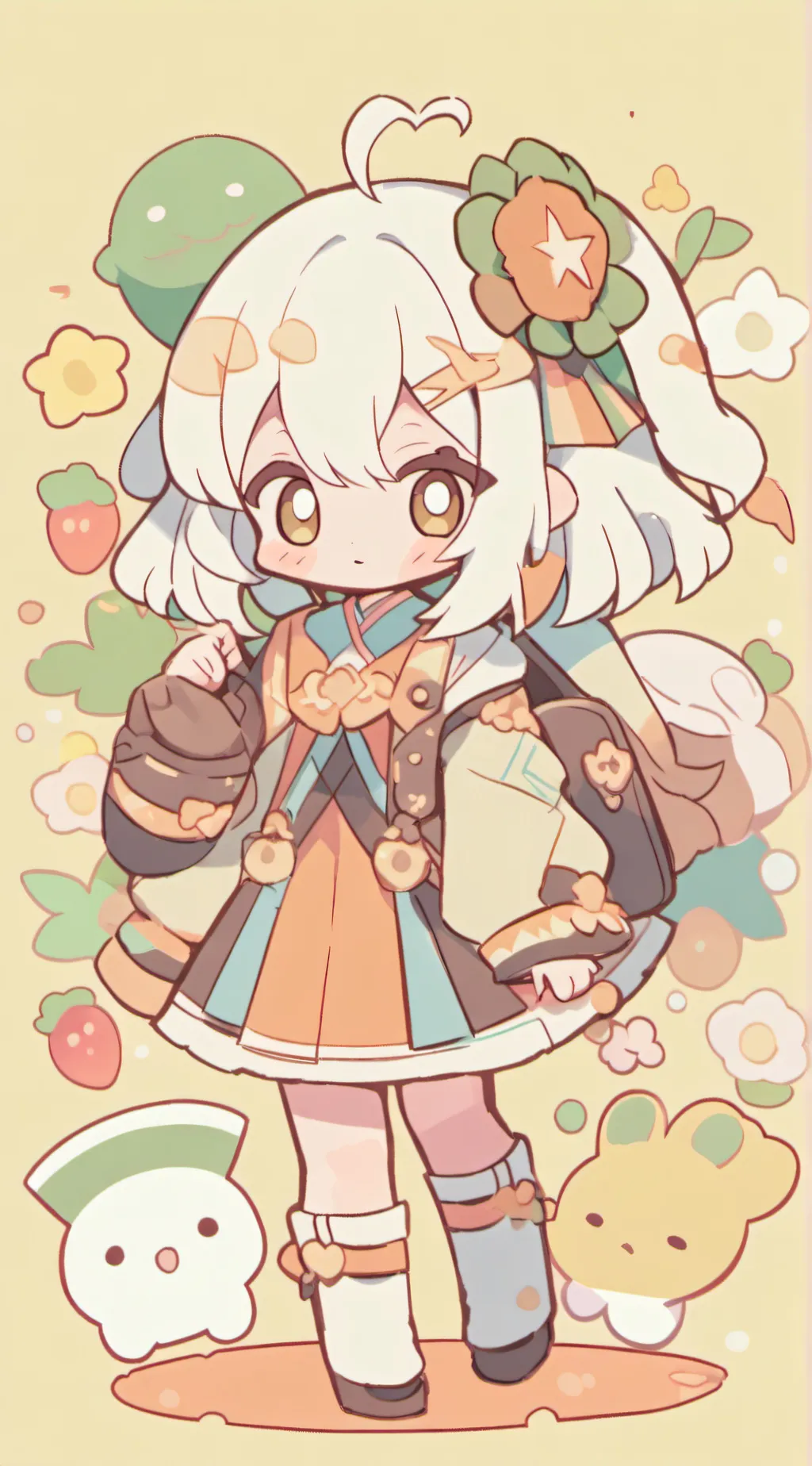 ai character: ♡=Chibby doll=♡ background