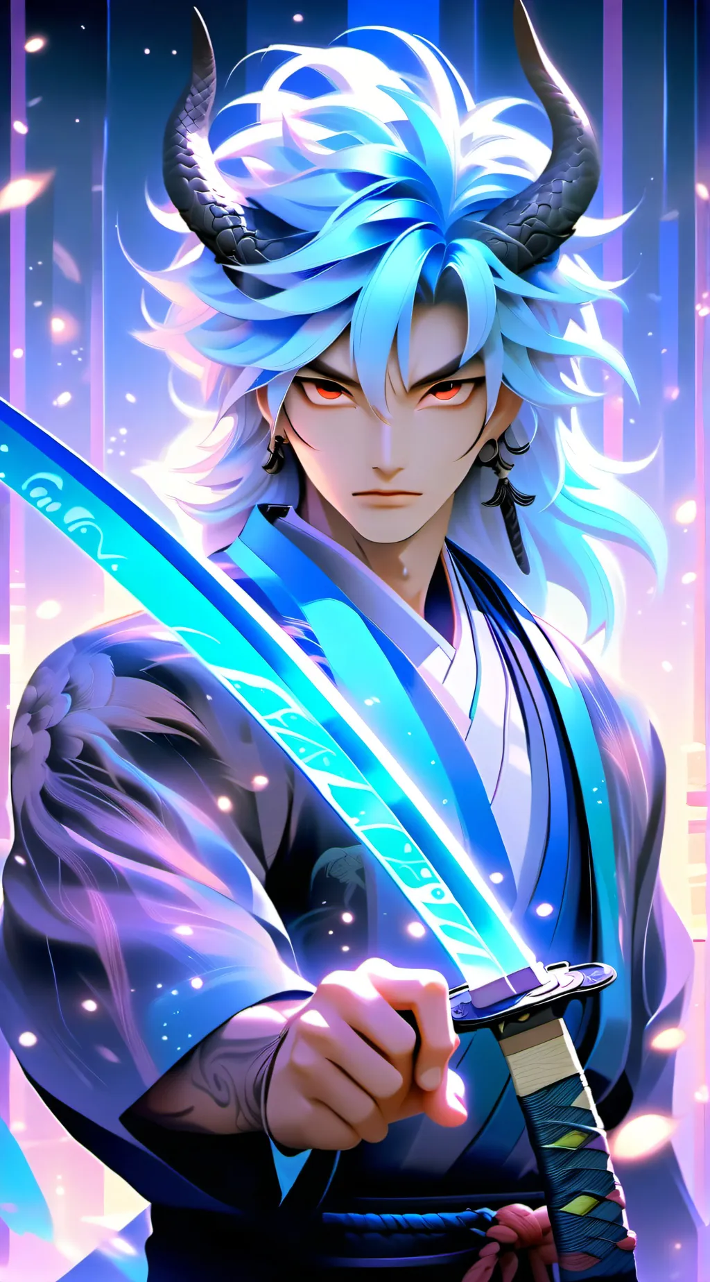 ai character: demon slayer rpg background