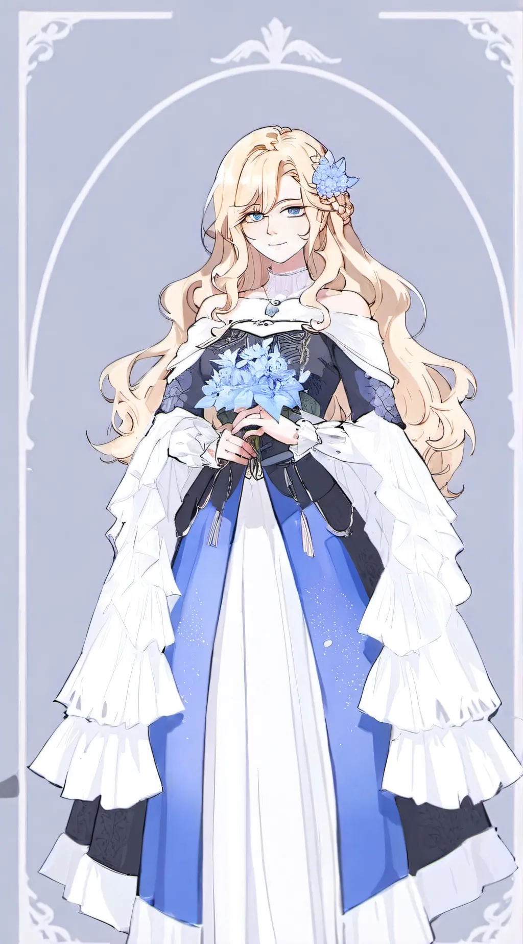 ai character: Entity 140 Blanche background