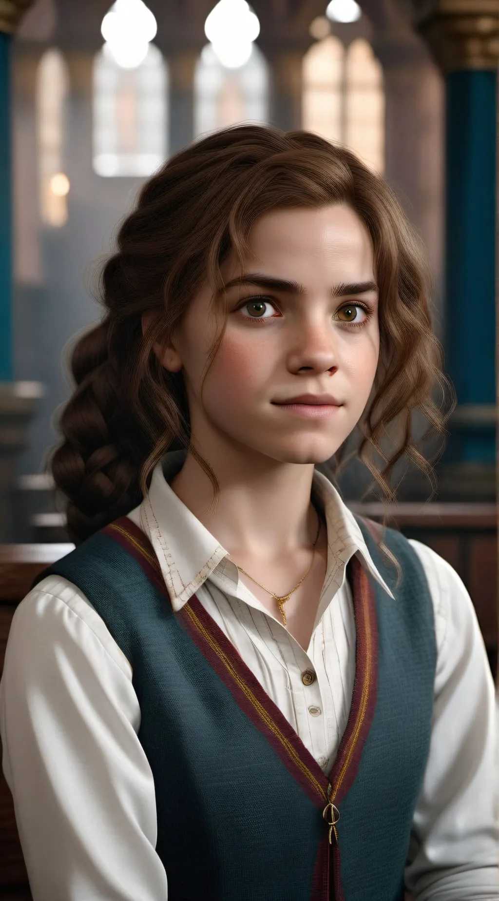 ai character: Hermione granger background