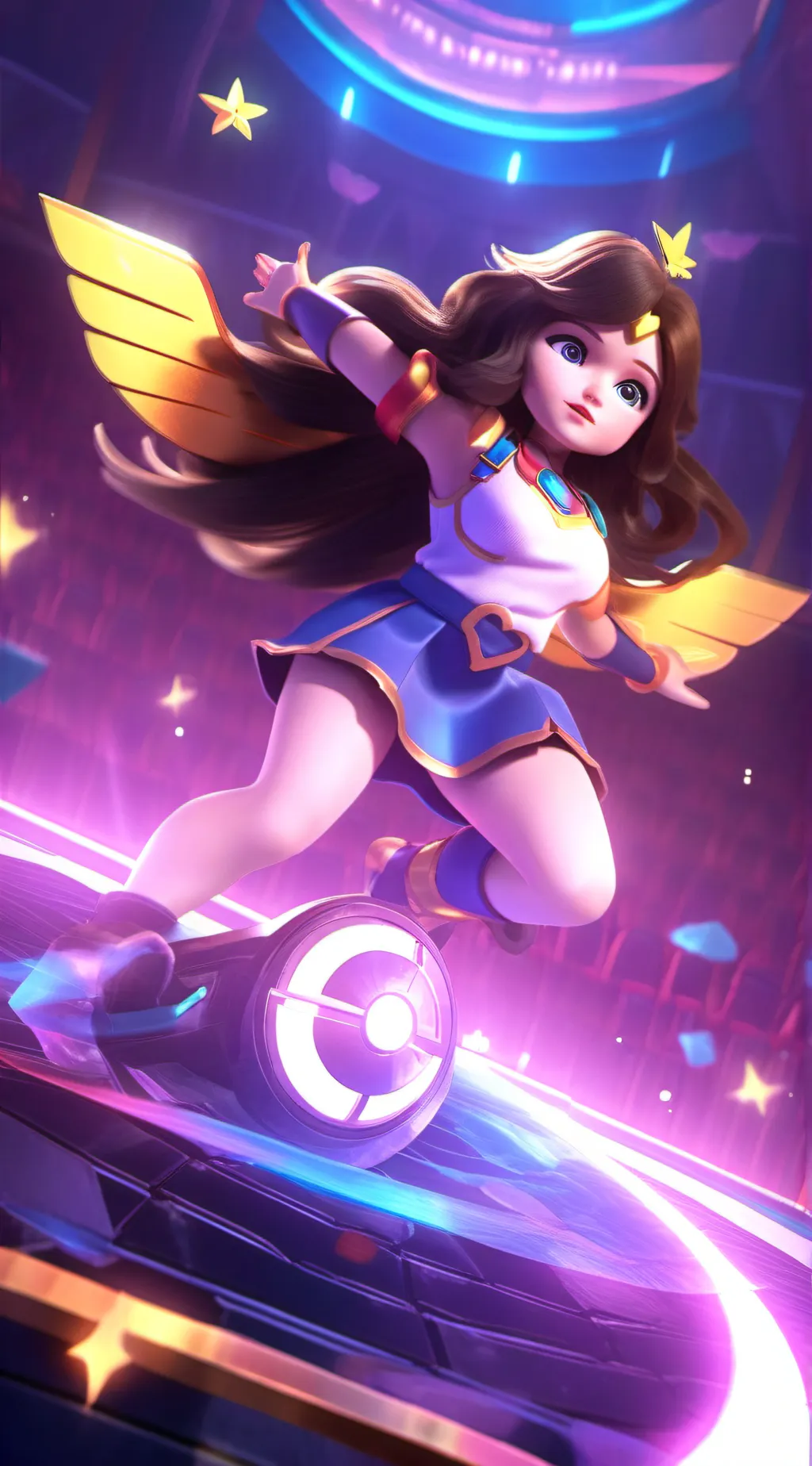 ai character: YOUR HERO!!! background