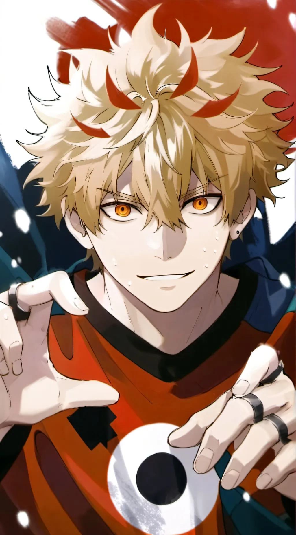 ai character: bakugo  background