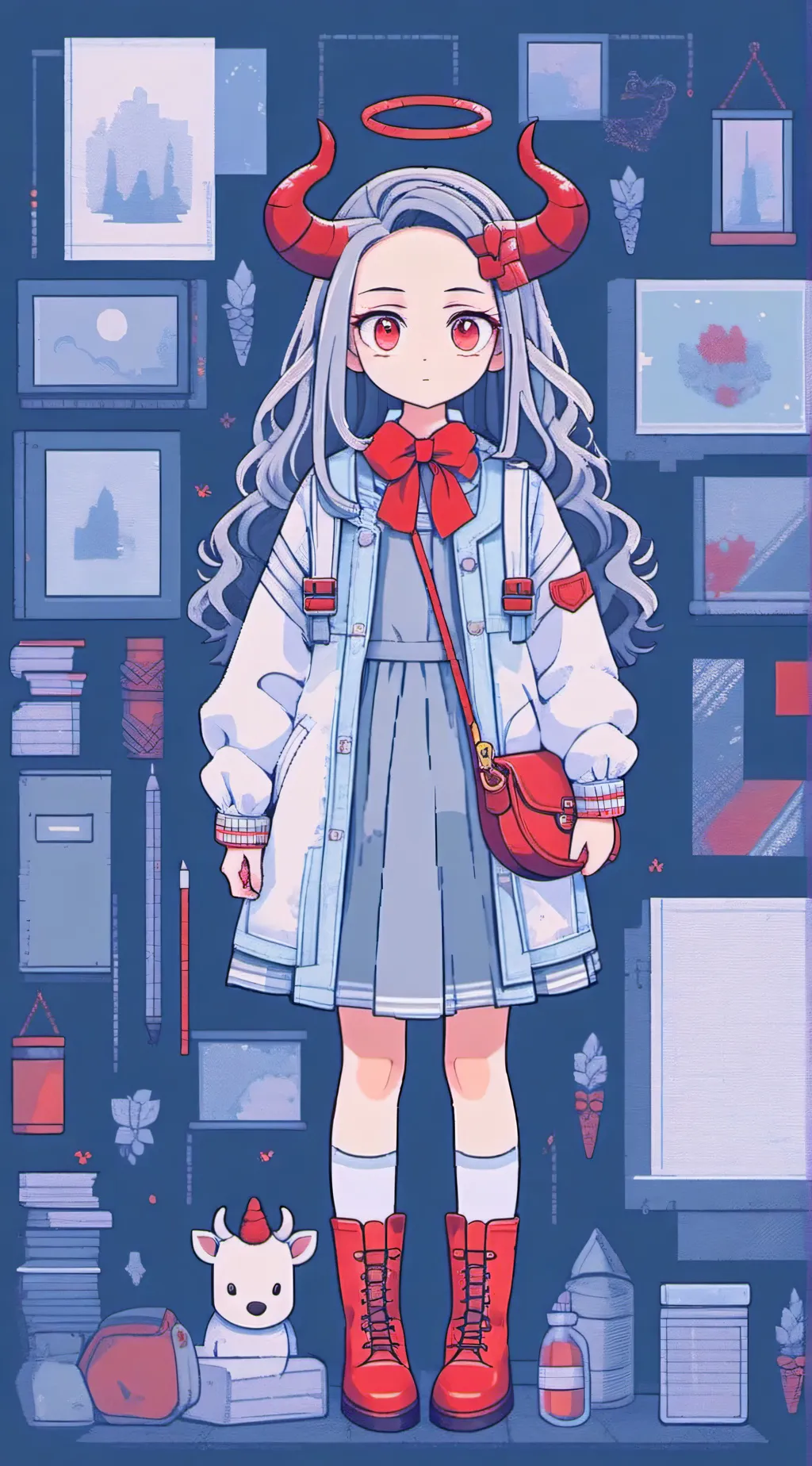ai character: Ph kids + Eri  background