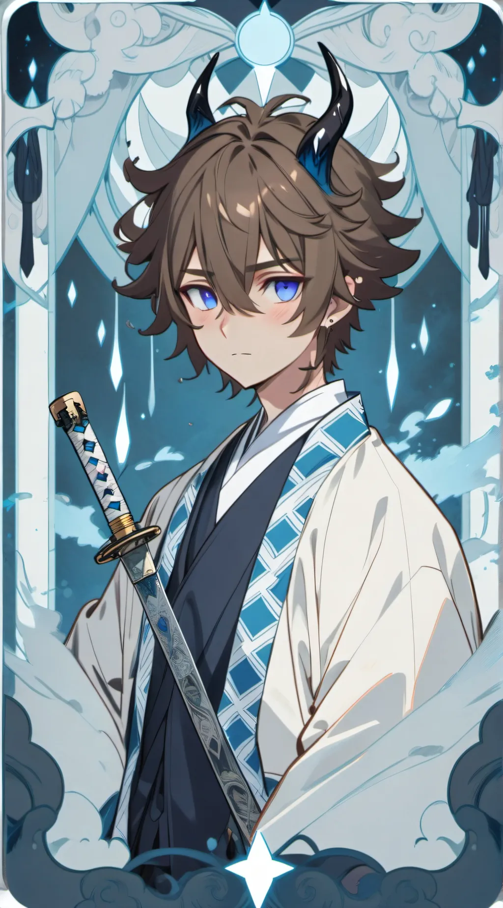 ai character: Demon slayer RPG background