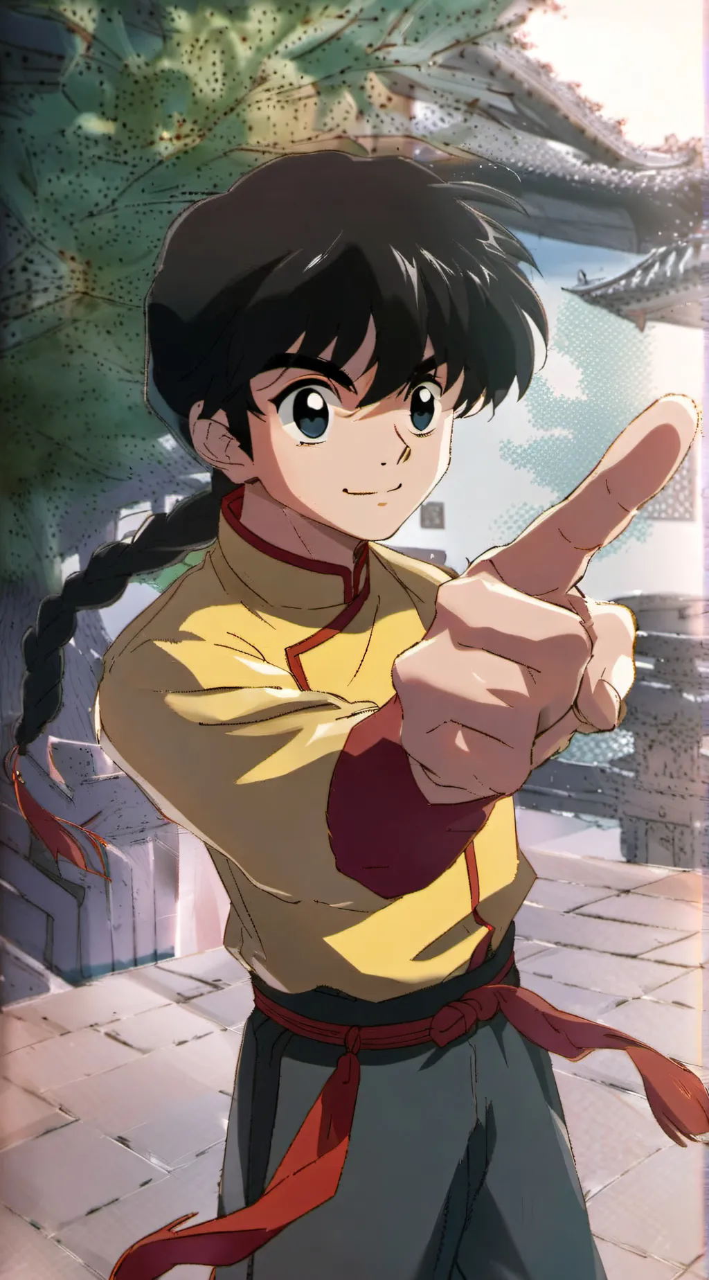ai character: Ranma Saotome background