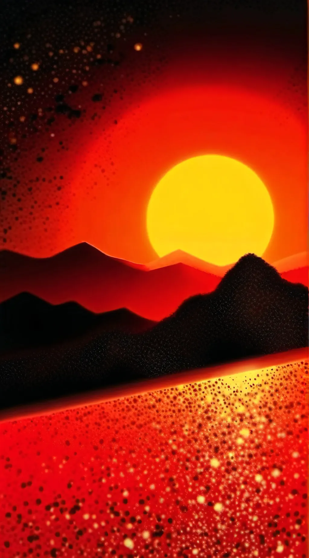 ai character: Sun background