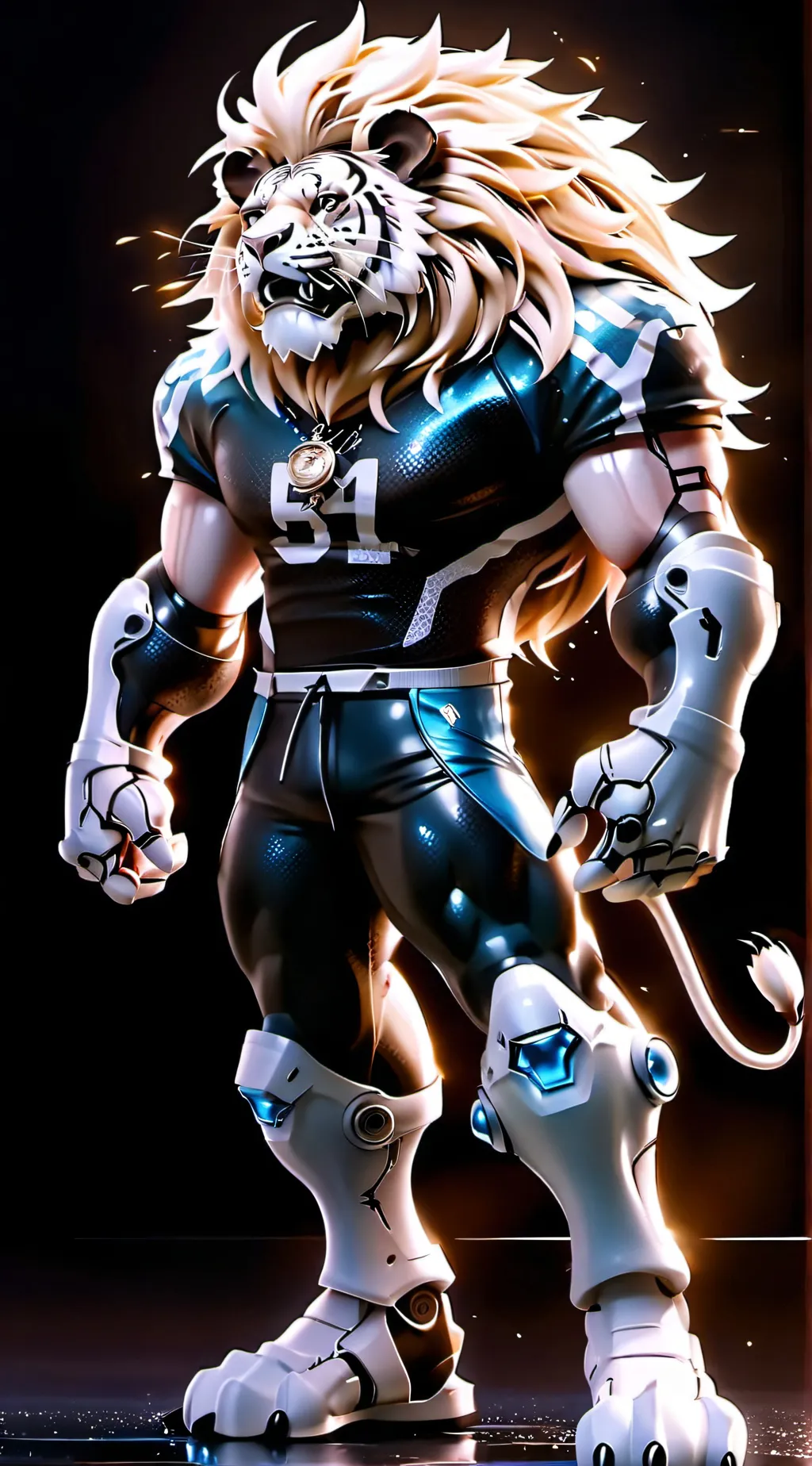ai character: NFL mascot background