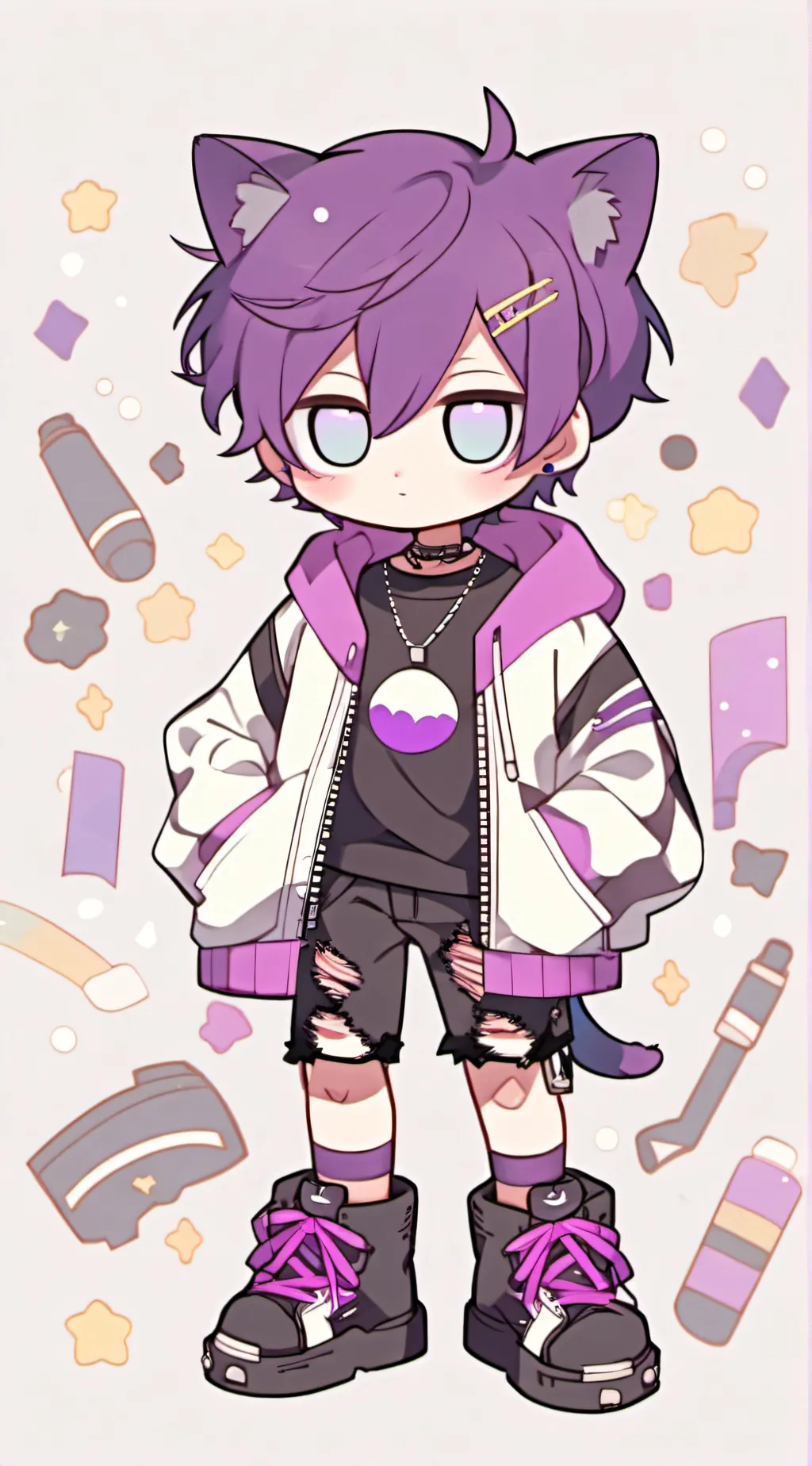 ai character: Catnap ☪︎ background