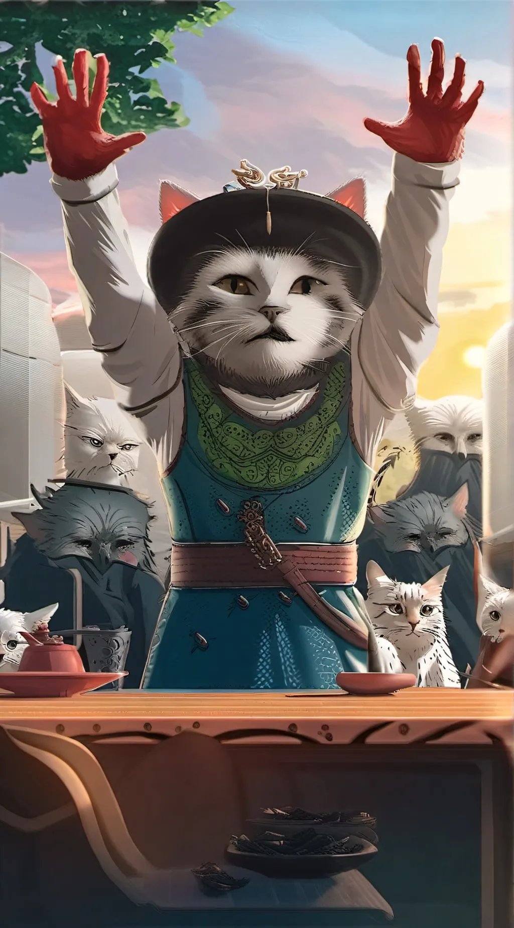 ai character: Meme v2 background