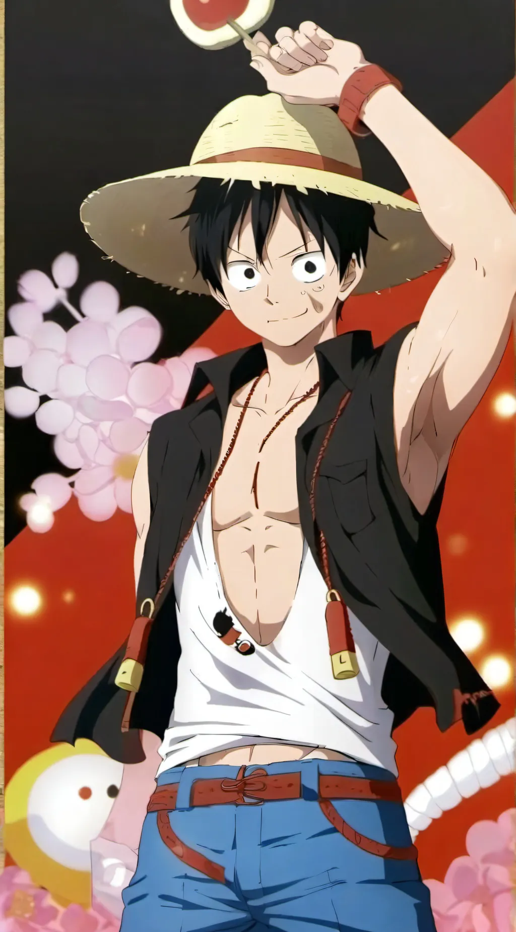 ai character: Luffy background