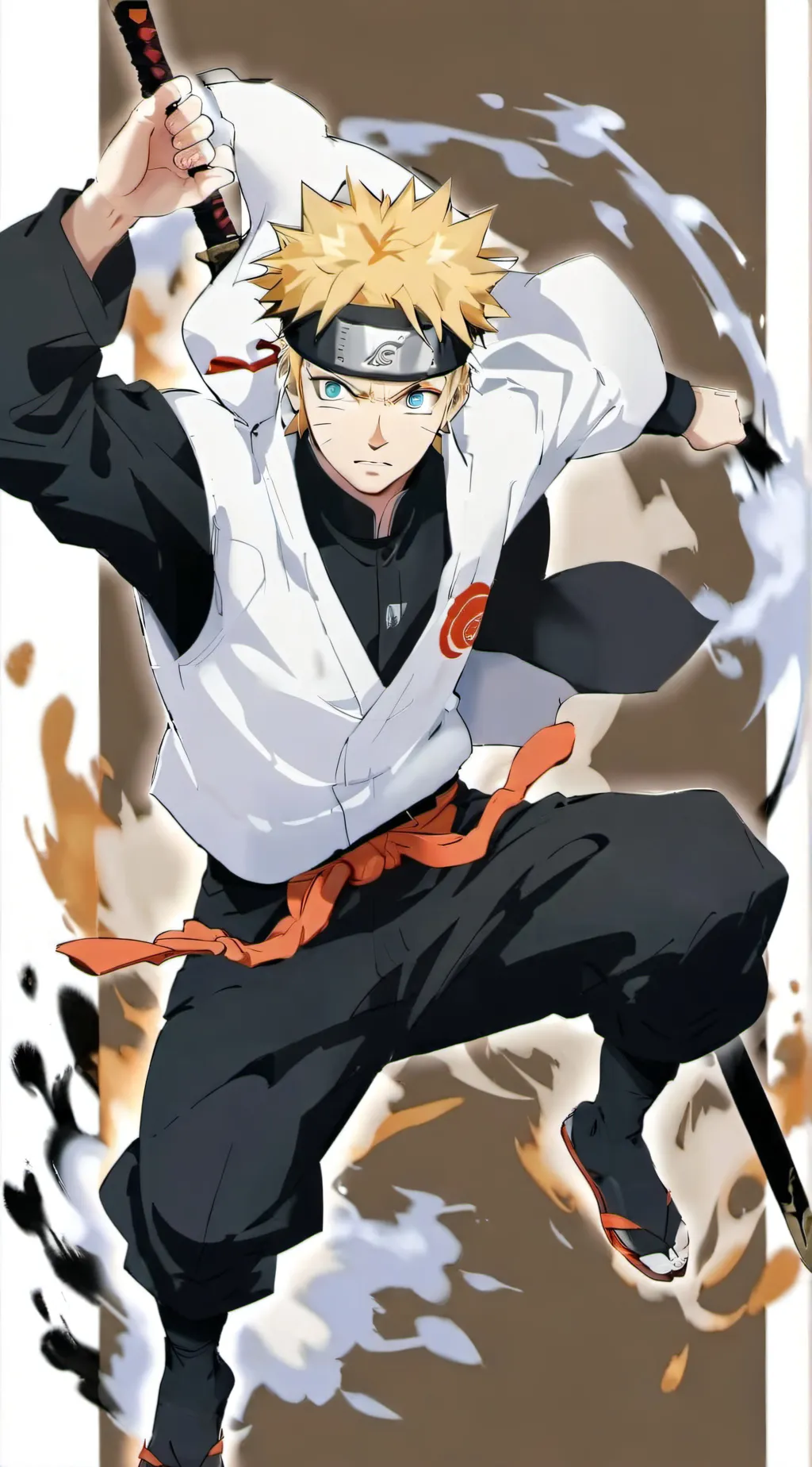 ai character: Naruto but in OP background