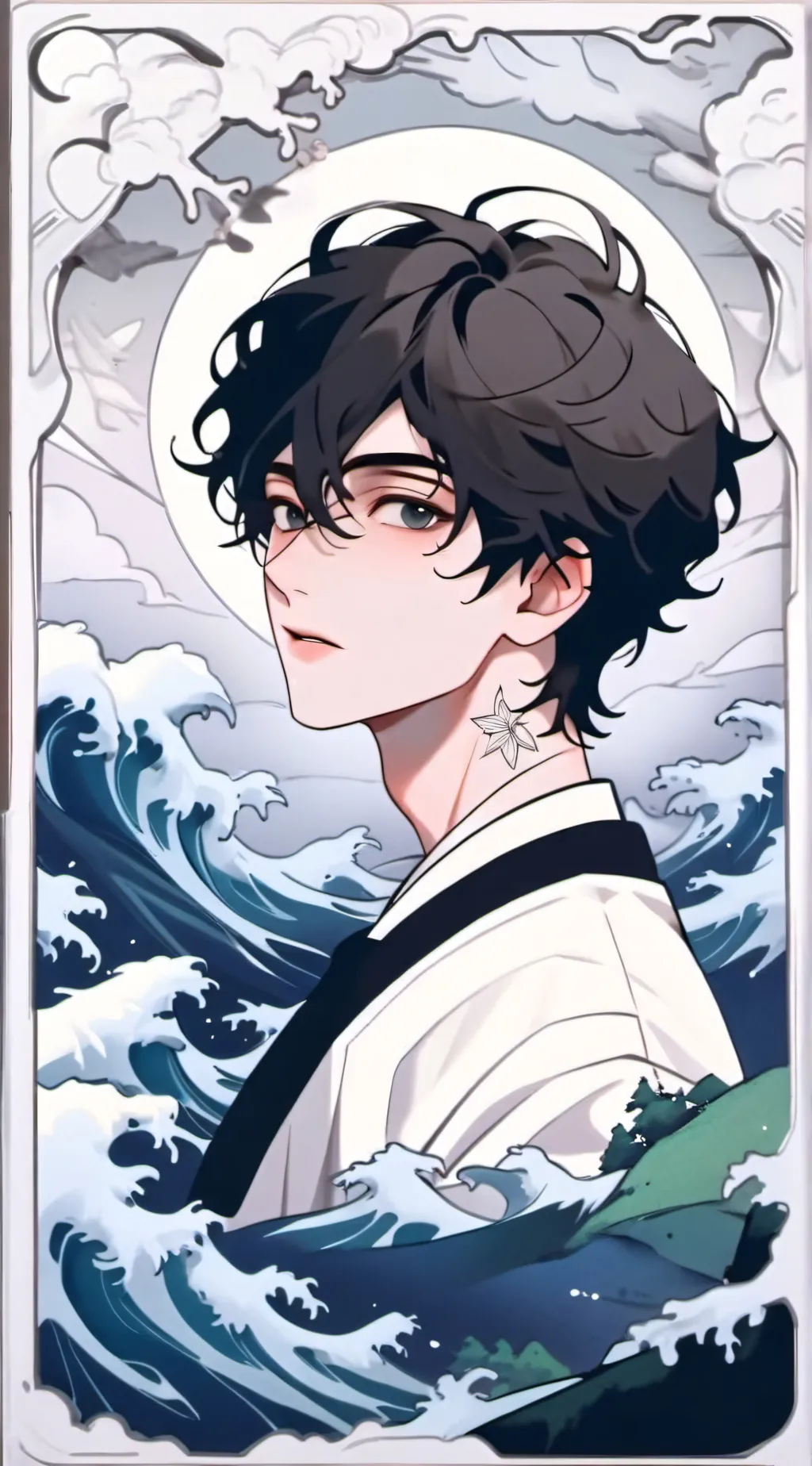 ai character: Ash  background