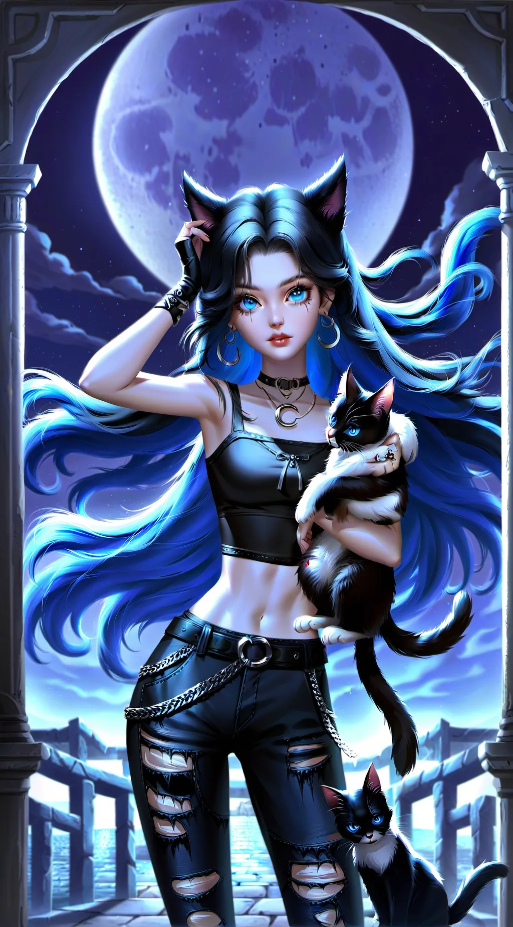 ai character: shadow background