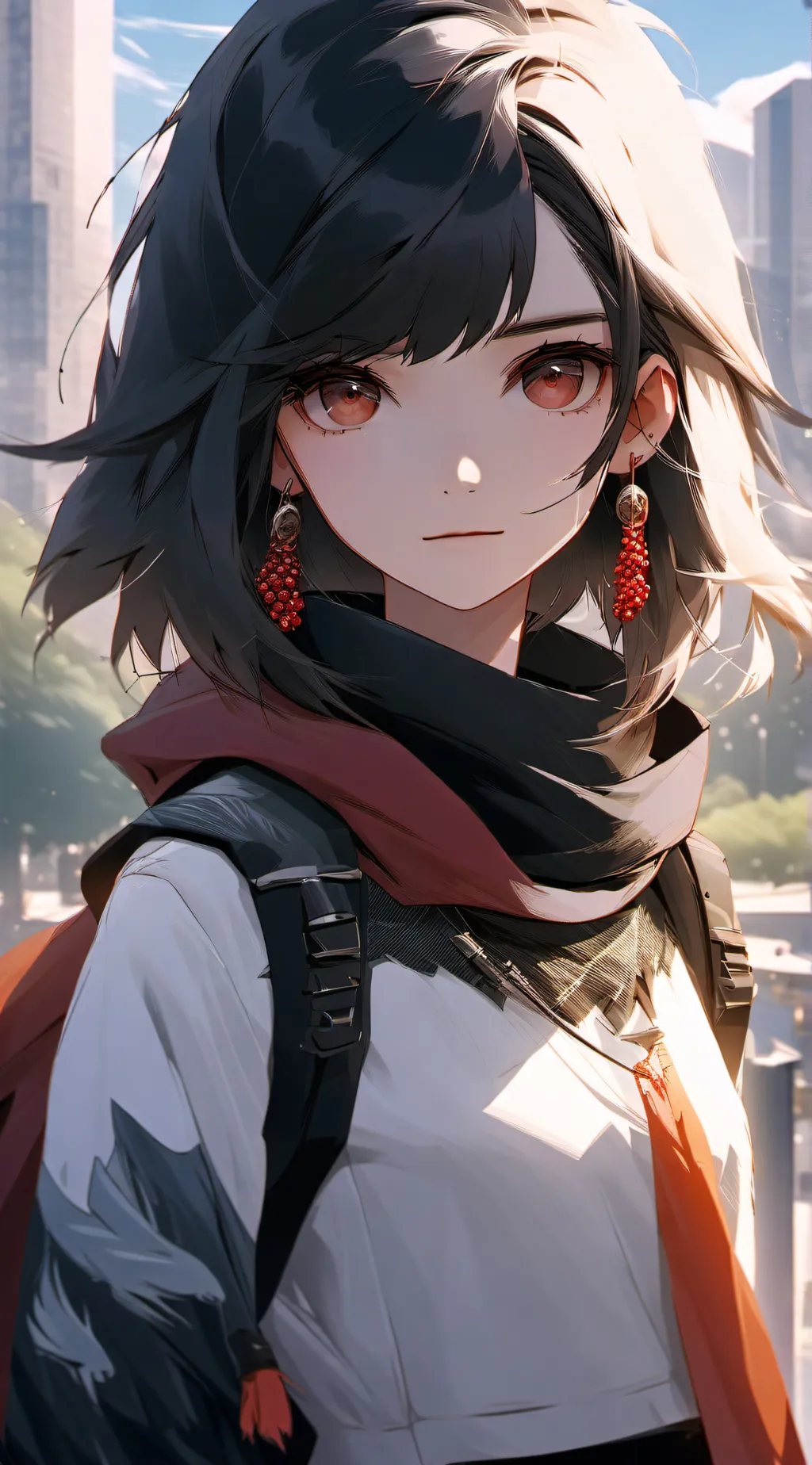 ai character: rose background