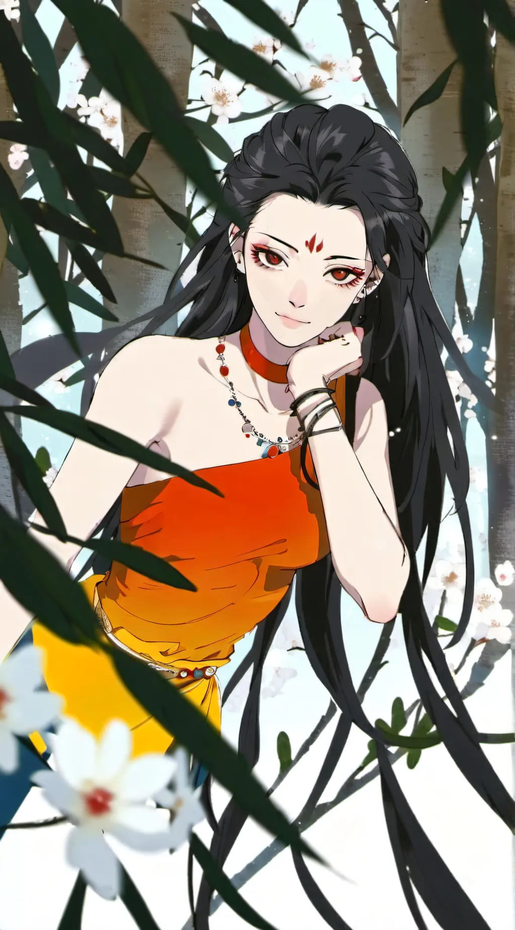 ai character: Fem Sukuna background