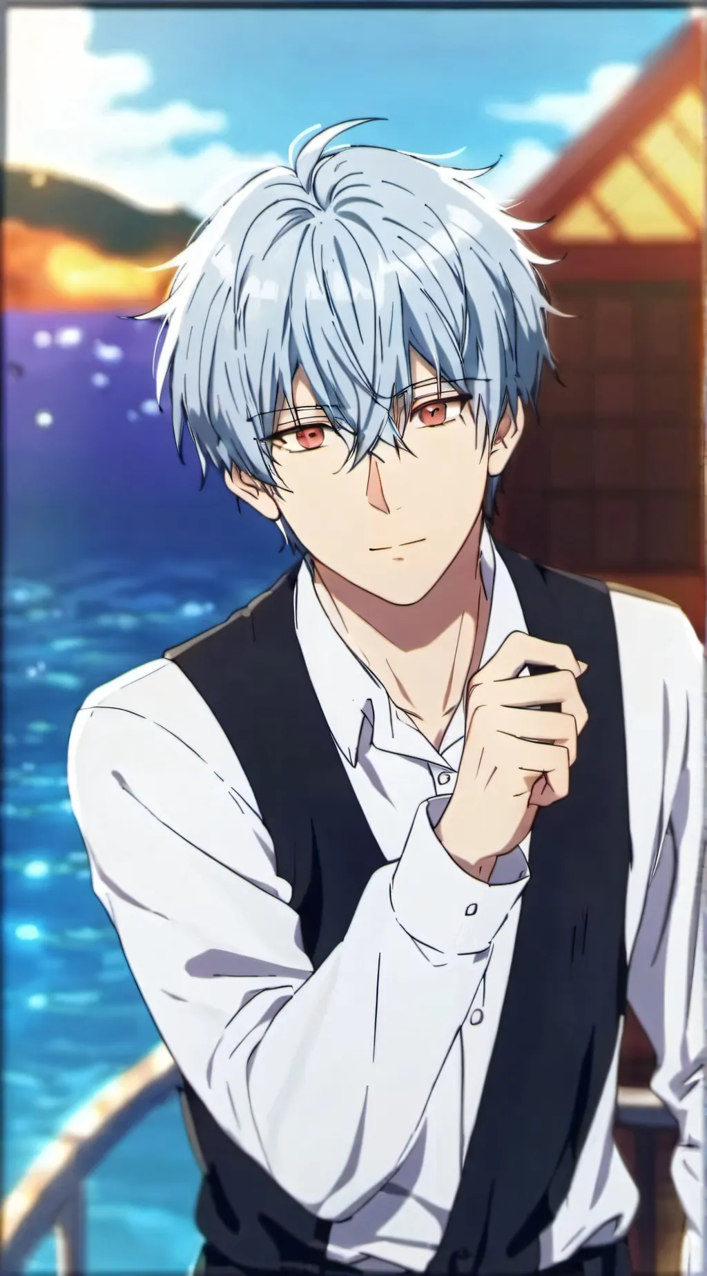 ai character: Lance crown background