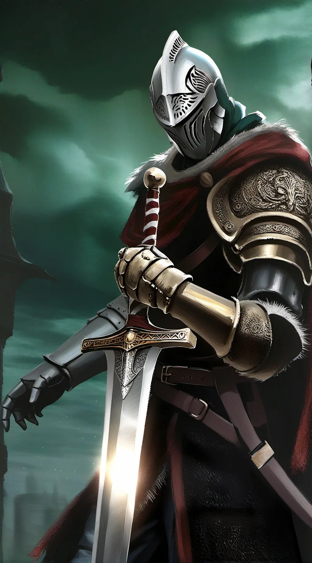 ai character: A tarnished background