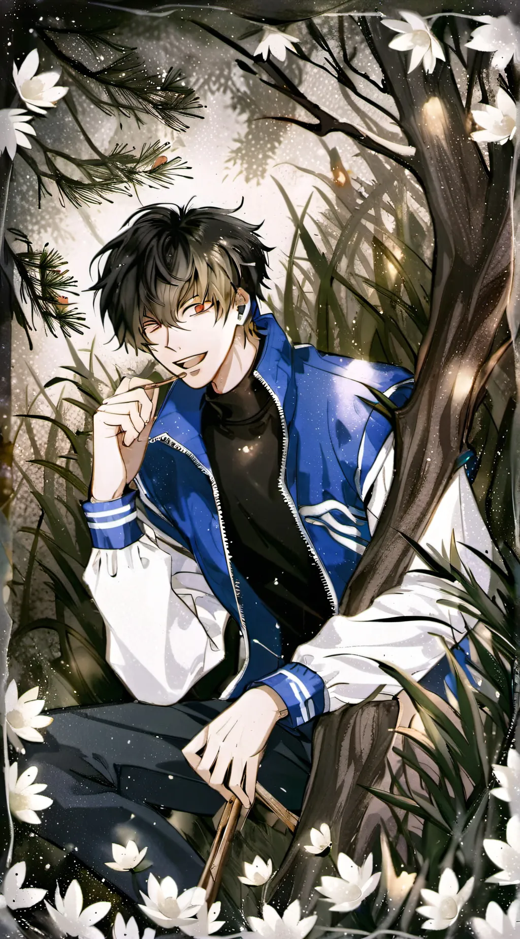 ai character: Mad bakugo background