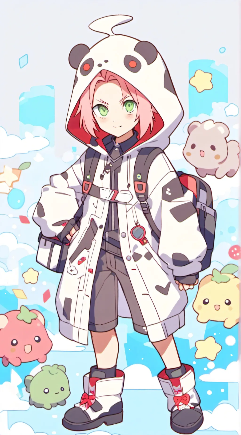 ai character: Sakura haruno background