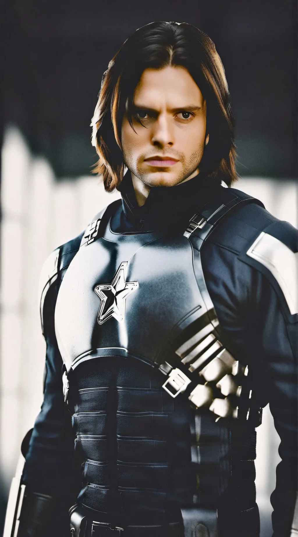 ai character: bucky barnes  background
