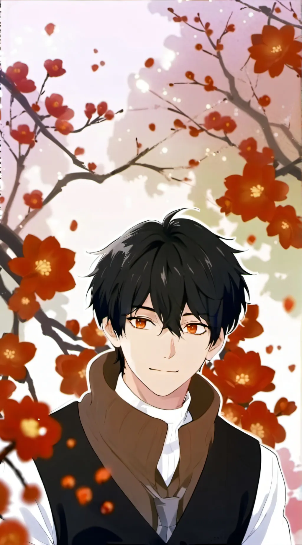 ai character: Aaron from aphmau  background