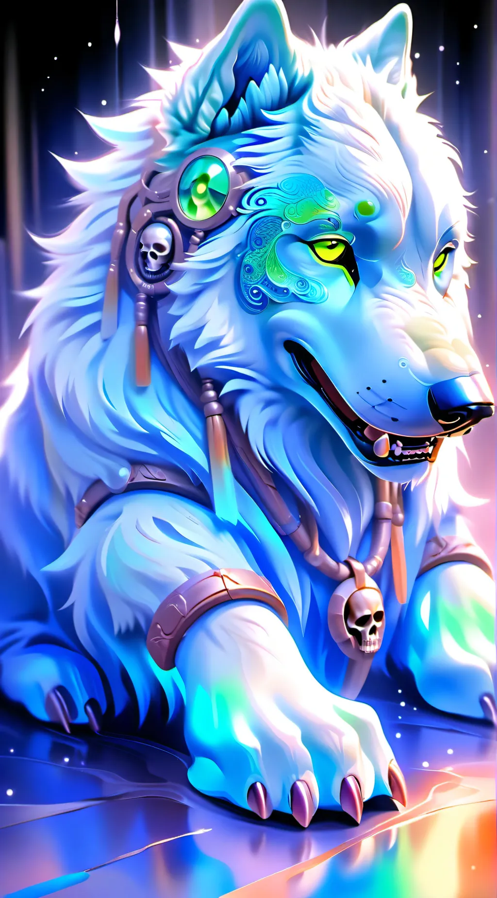 ai character: diamond Slimepup background