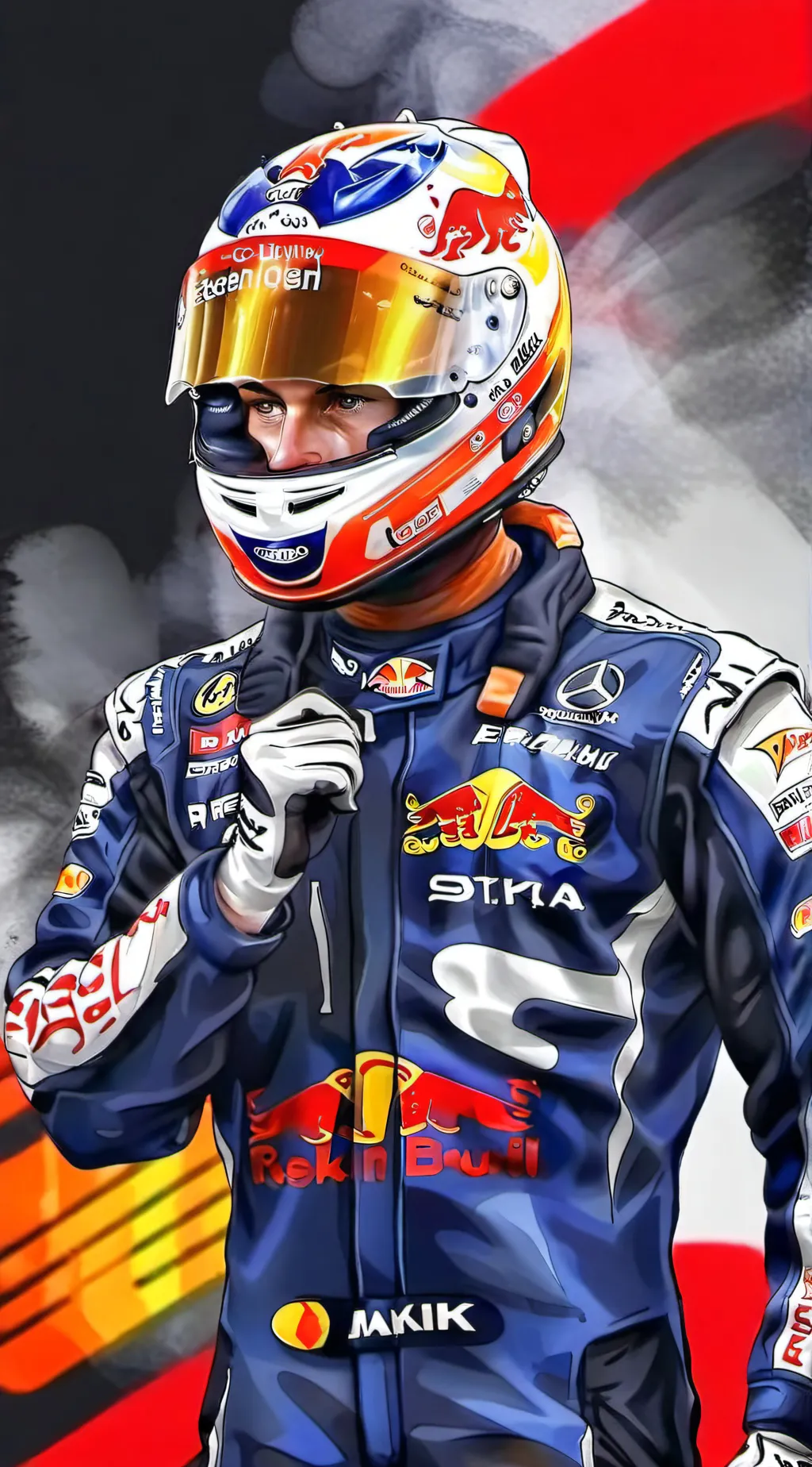 ai character: Max Verstappen  background