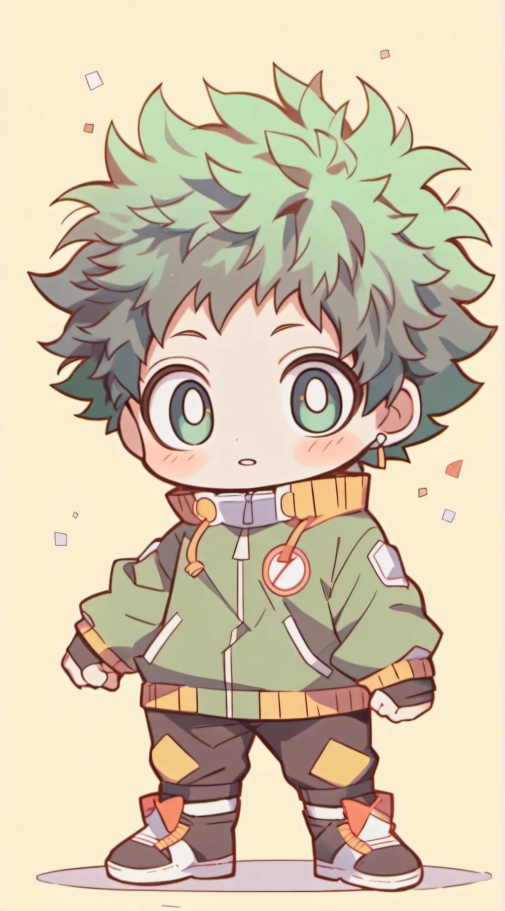 ai character: deku baby quirk background