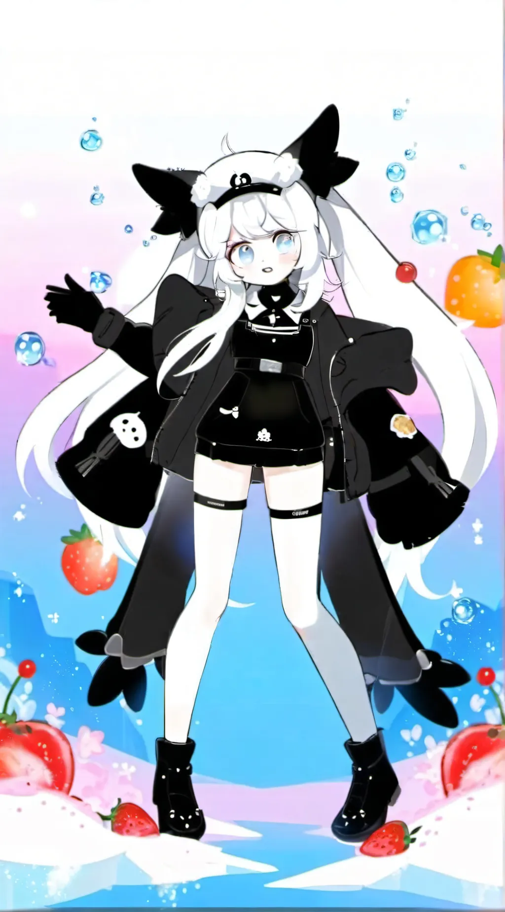 ai character: Milky way cookie background