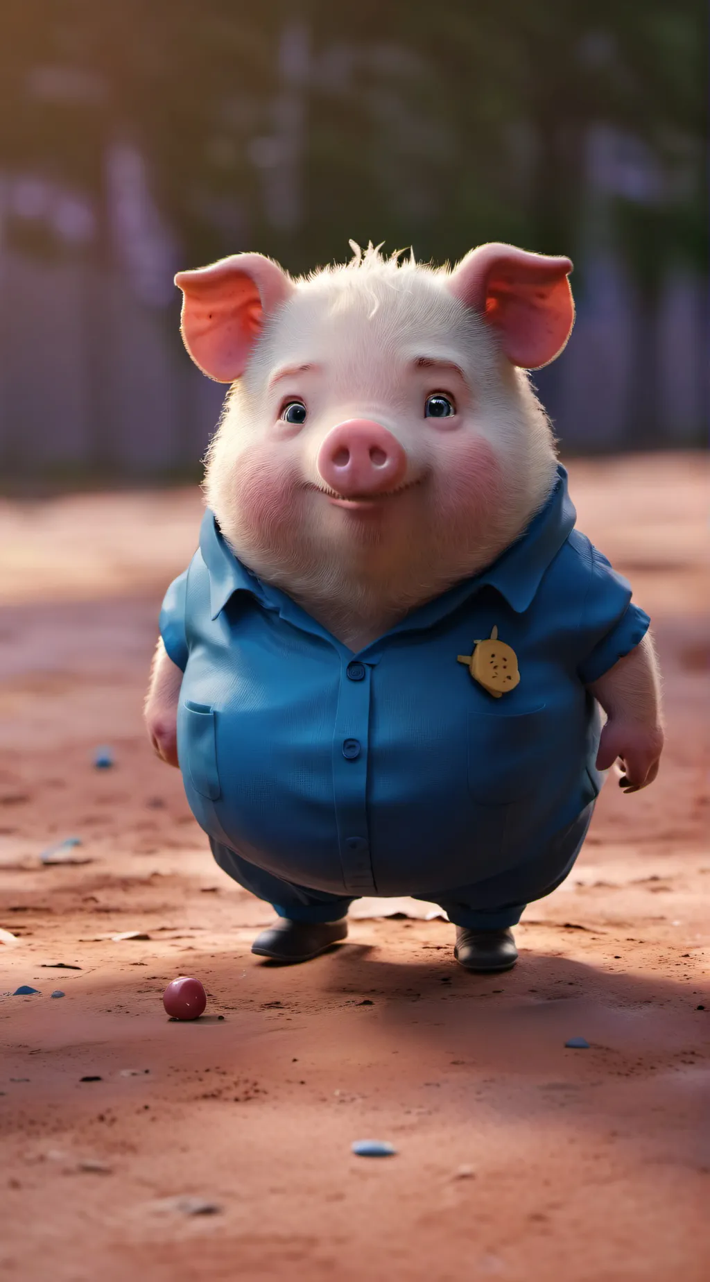 ai character: Piggy background