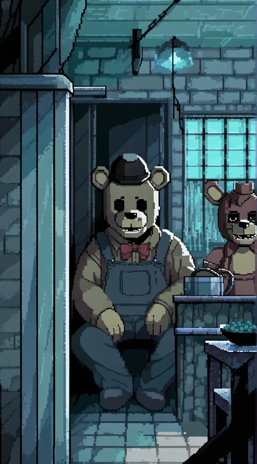 ai character: fnaf ps background