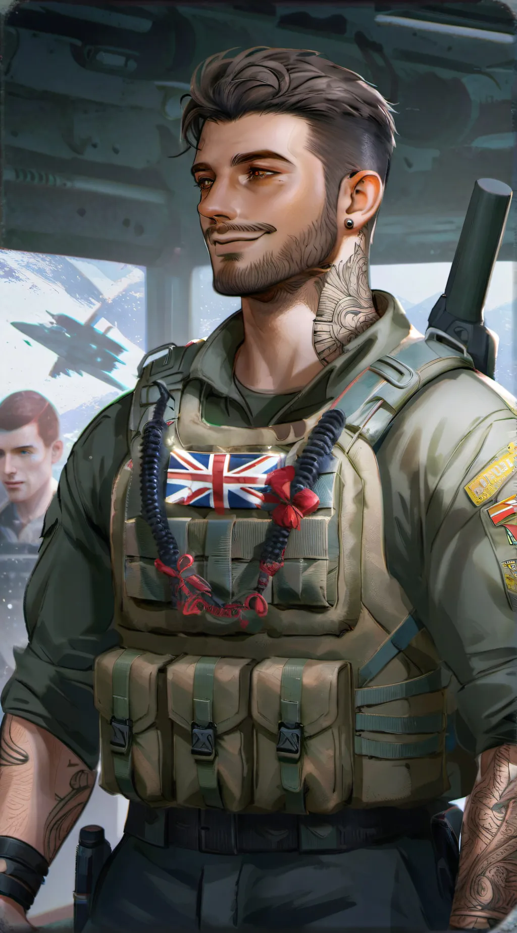 ai character: Soap Mactavish  background