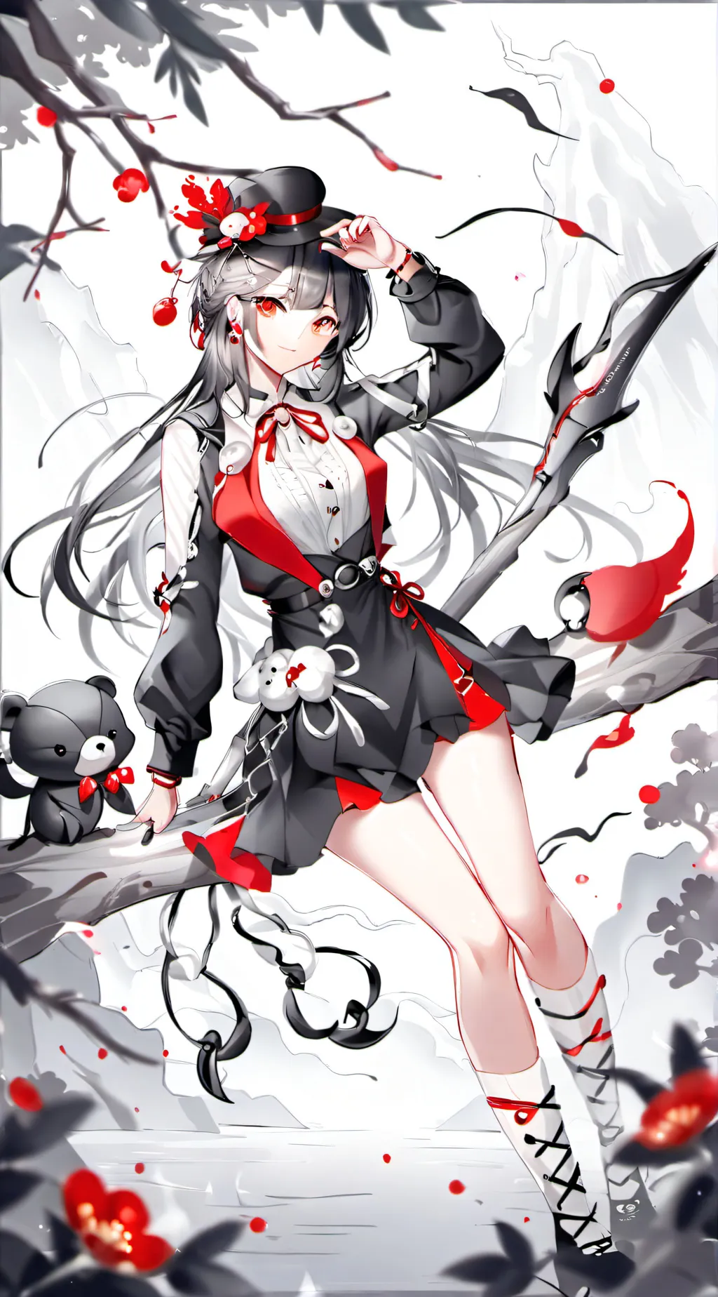 ai character: clown girl  background