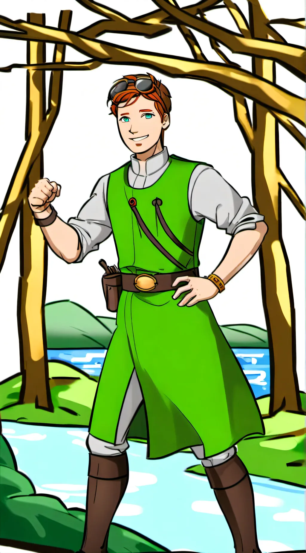 ai character: norsk venn background