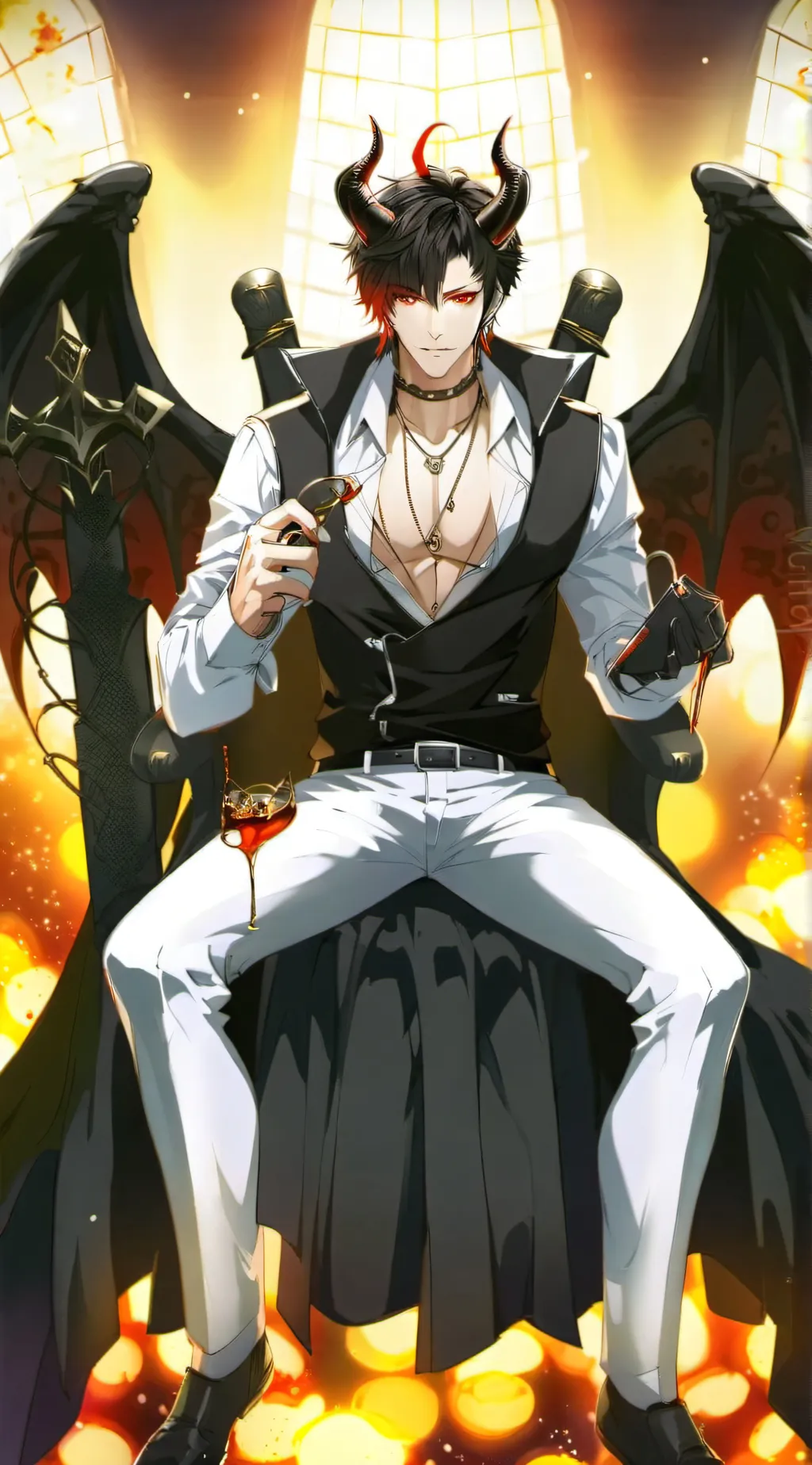 ai character: Lucifer background