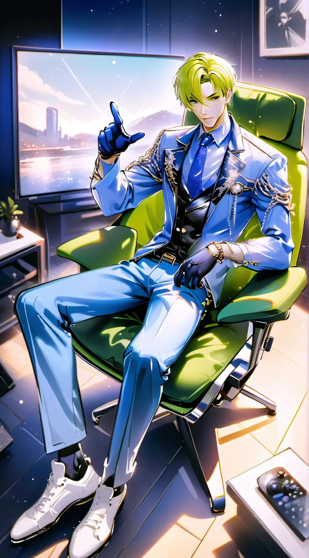 ai character: mark background