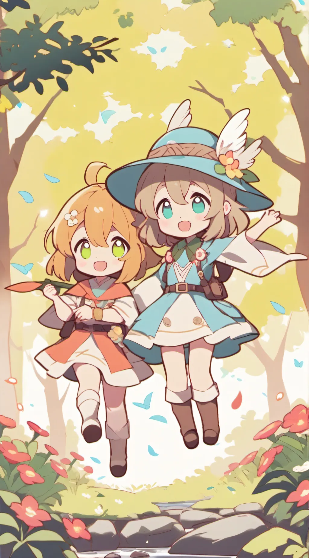 ai character: moonflower background