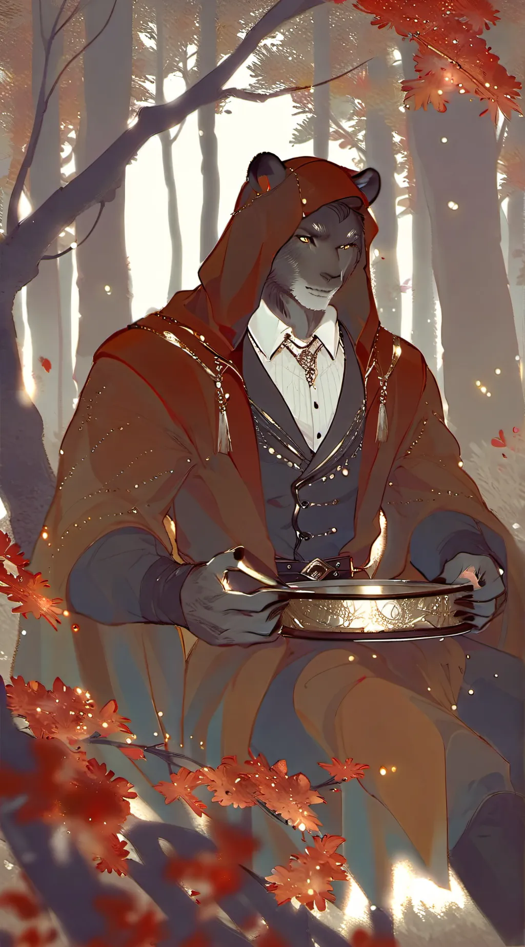 ai character: random bear background