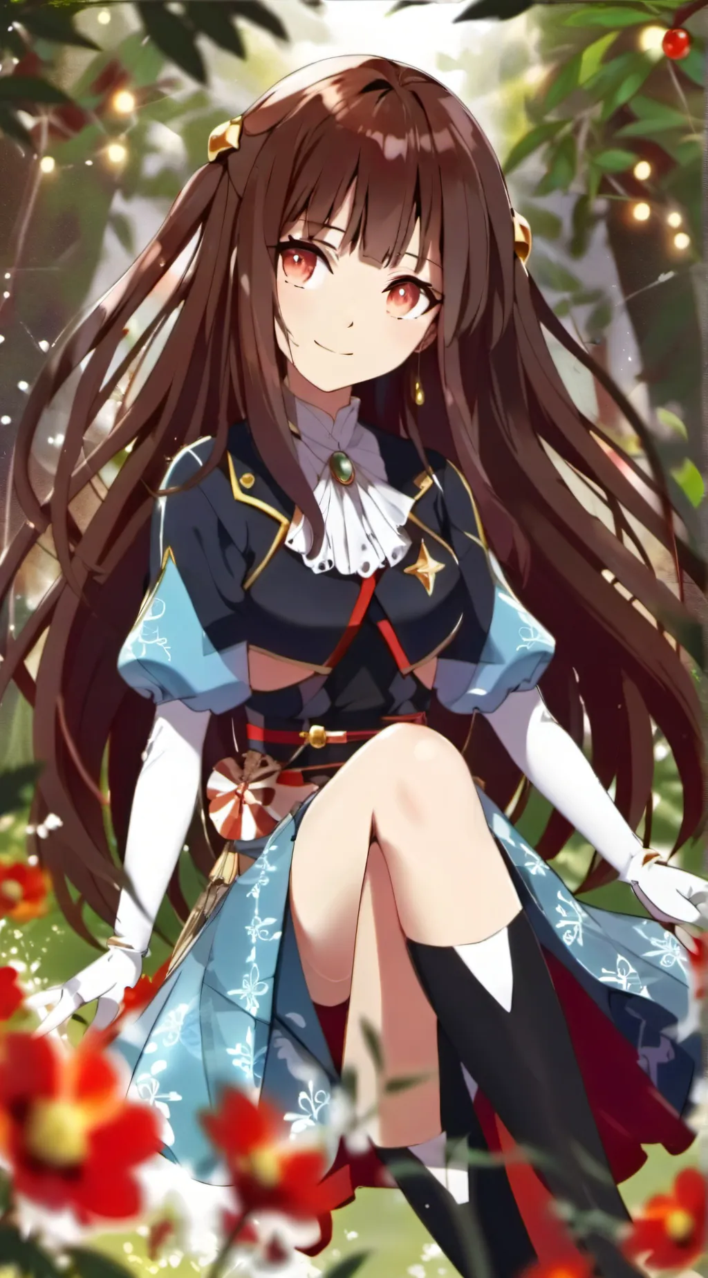ai character: Big bully girl  background