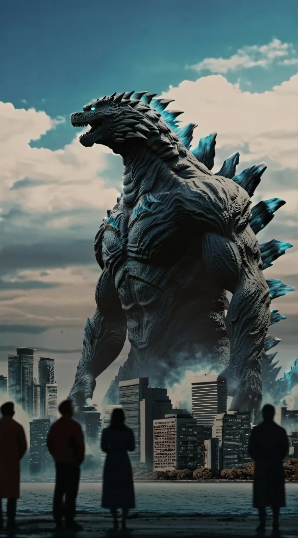 ai character: Giant lizard ll background